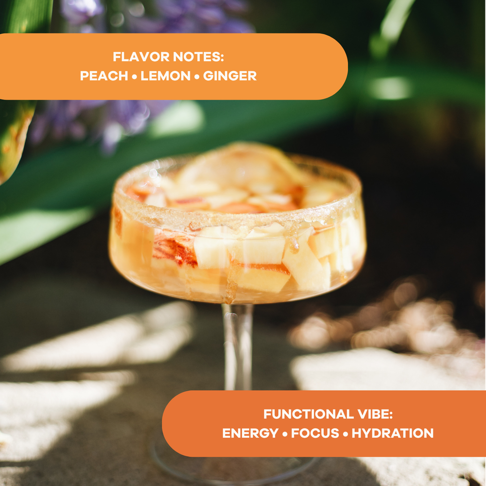 Peach Party Energy Drink