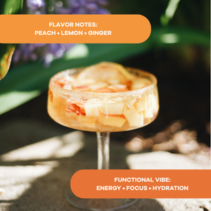 Peach Party Energy Drink